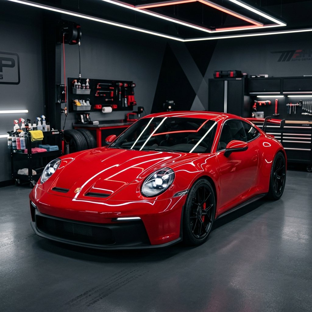 Premium Red Sports Car